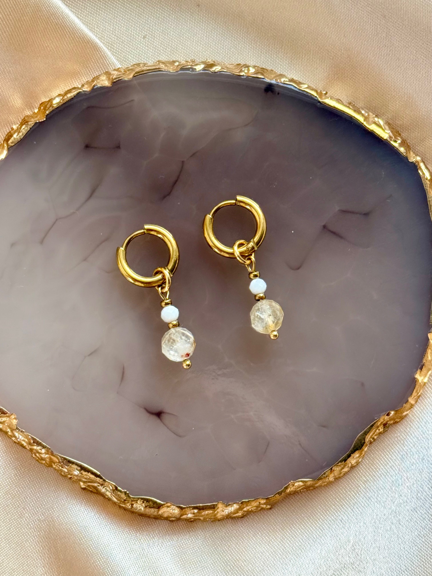 Kolczyki Vogue cytryn