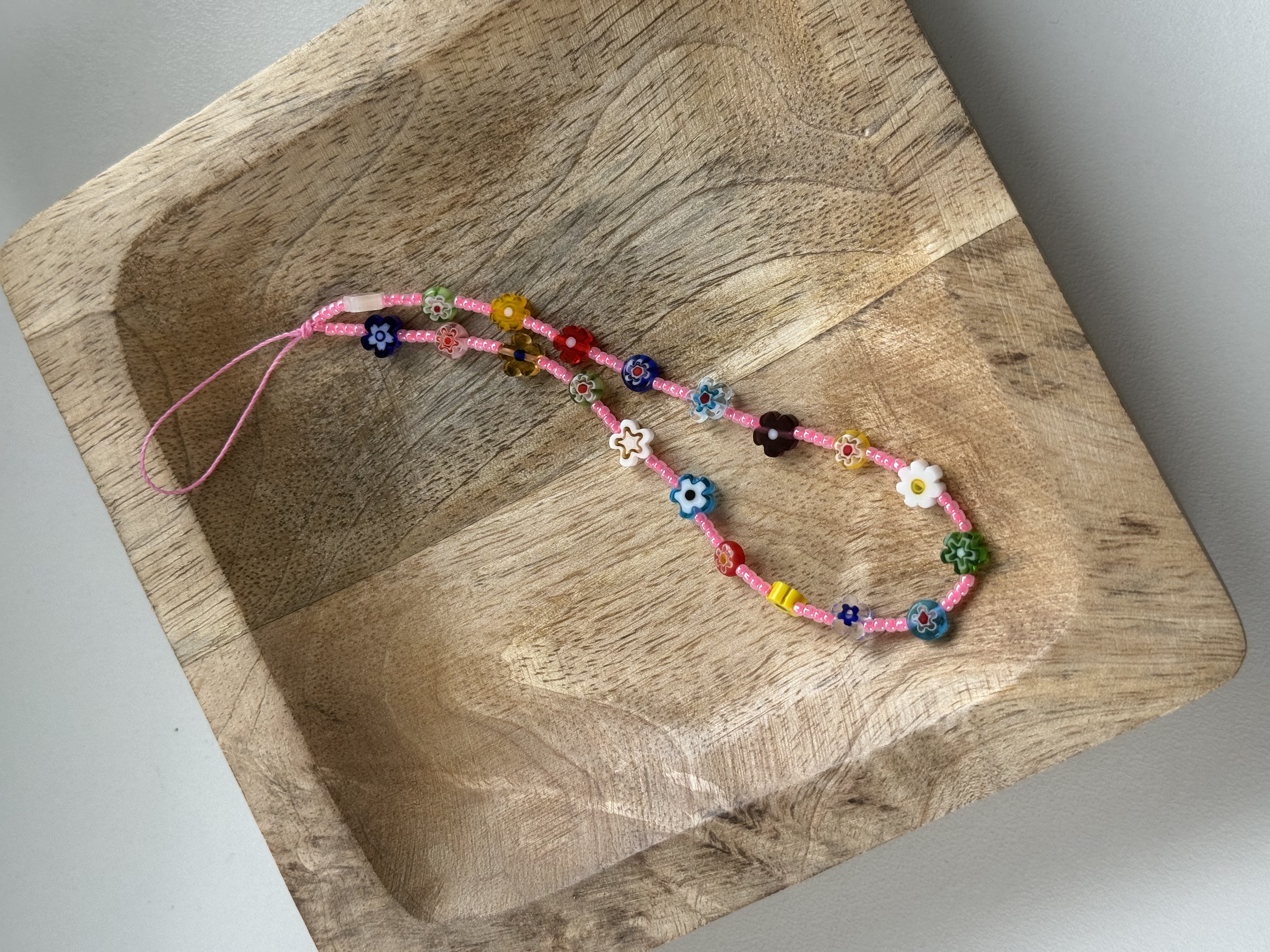 Zawieszka kwiaty różowa