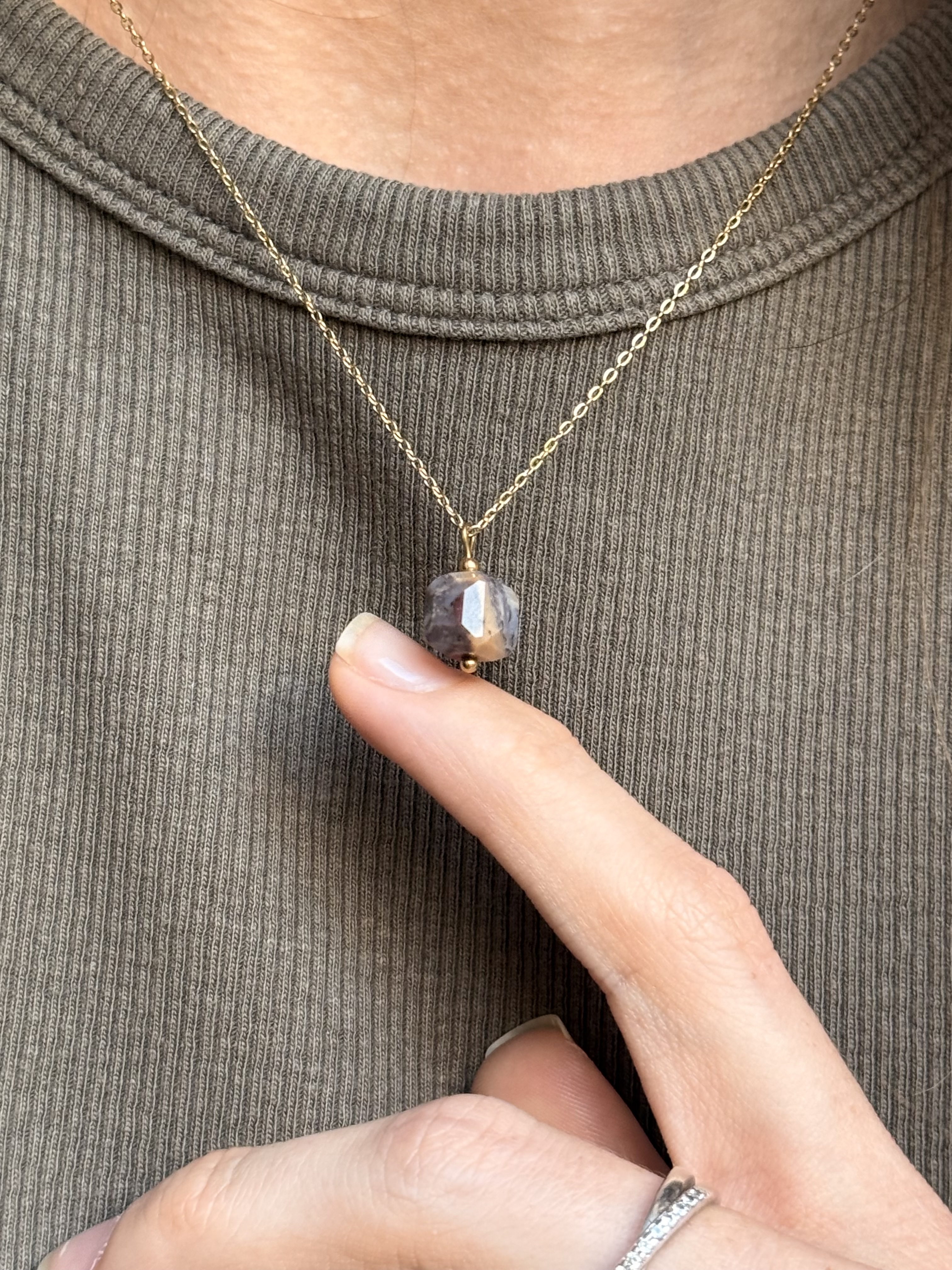 Łańcuszek Jaspis Oceaniczny