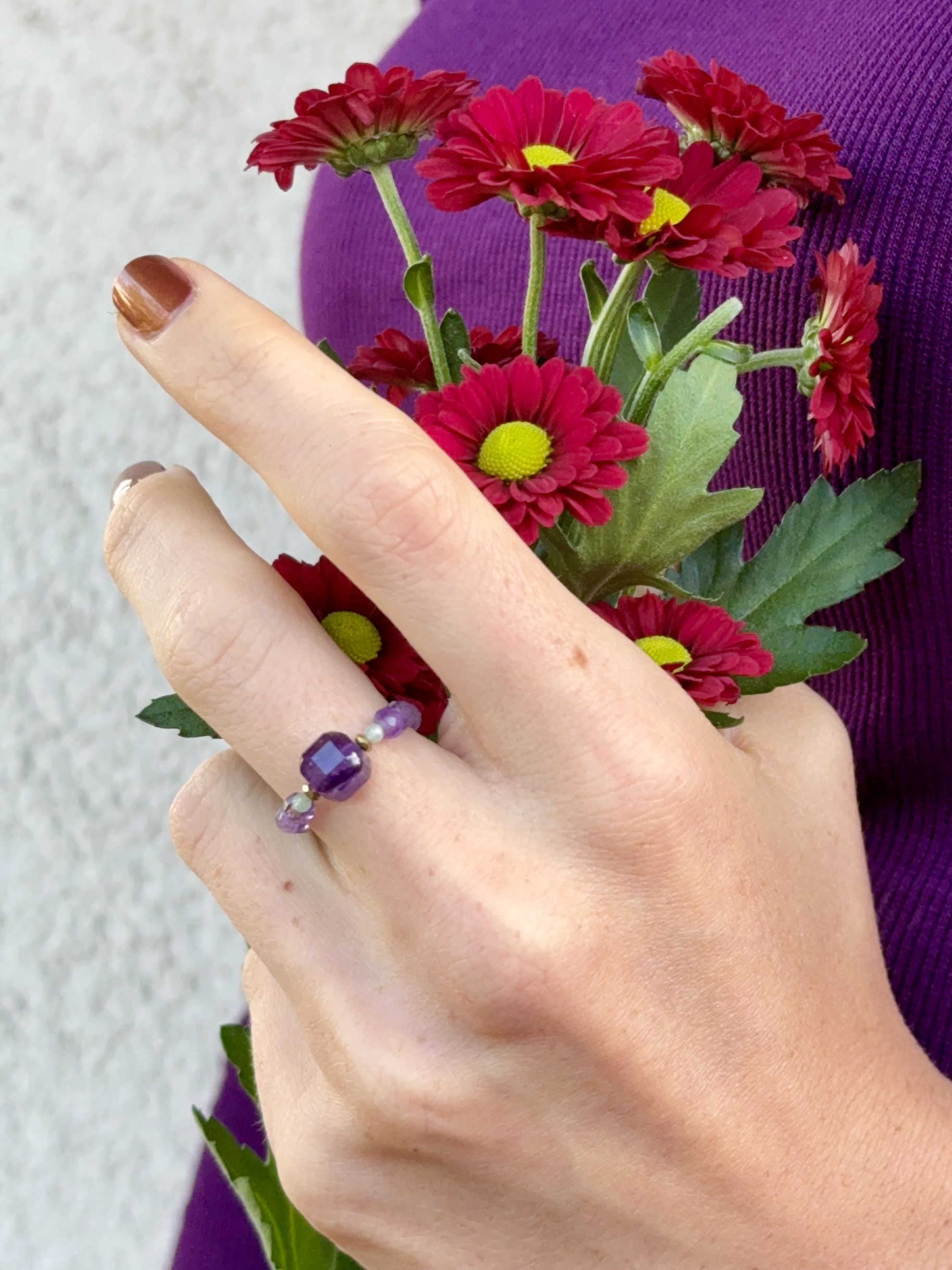 Pierścionek Ametyst